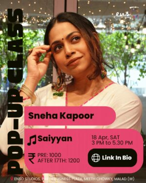 POP-UP CLASS WITH SNEHA KAPOOR
