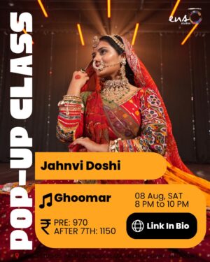 POP-UP CLASS WITH JAHNVI - 8 AUG 8PM