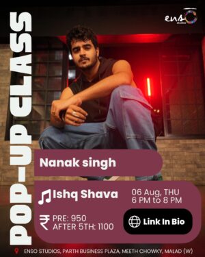 POP-UP CLASS WITH NANAK - 6 AUG 6PM
