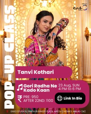POP-UP CLASS WITH TANVI - 23 AUG 4 PM